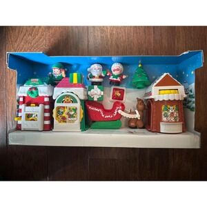Fisher Price Little People Christmas Village Playset 77621 Box & Instructions